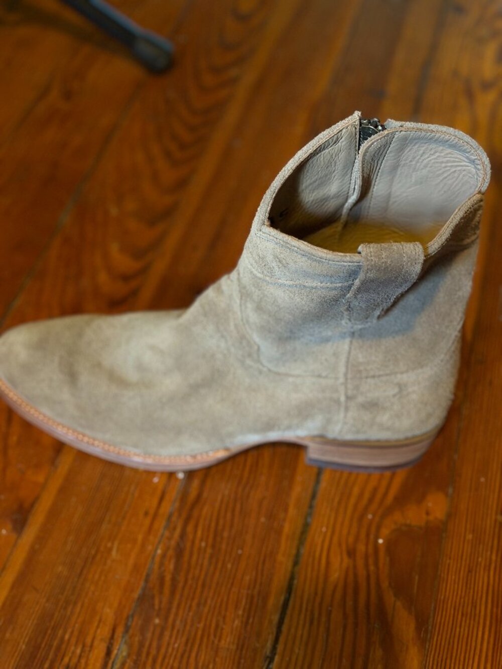 Tecovas The Dean Granite Suede Zip Boot Men's 11.5D